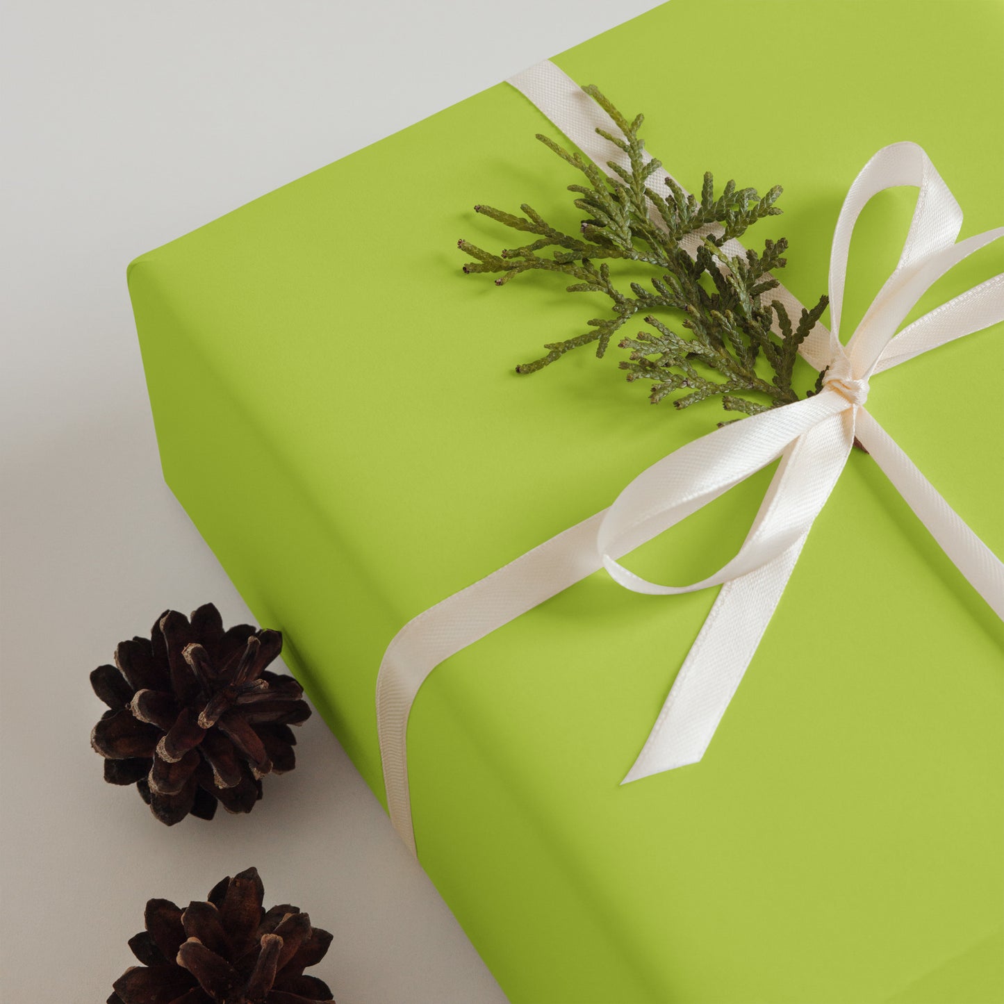 Naughty or Nice Wrapping Paper Set - Lime