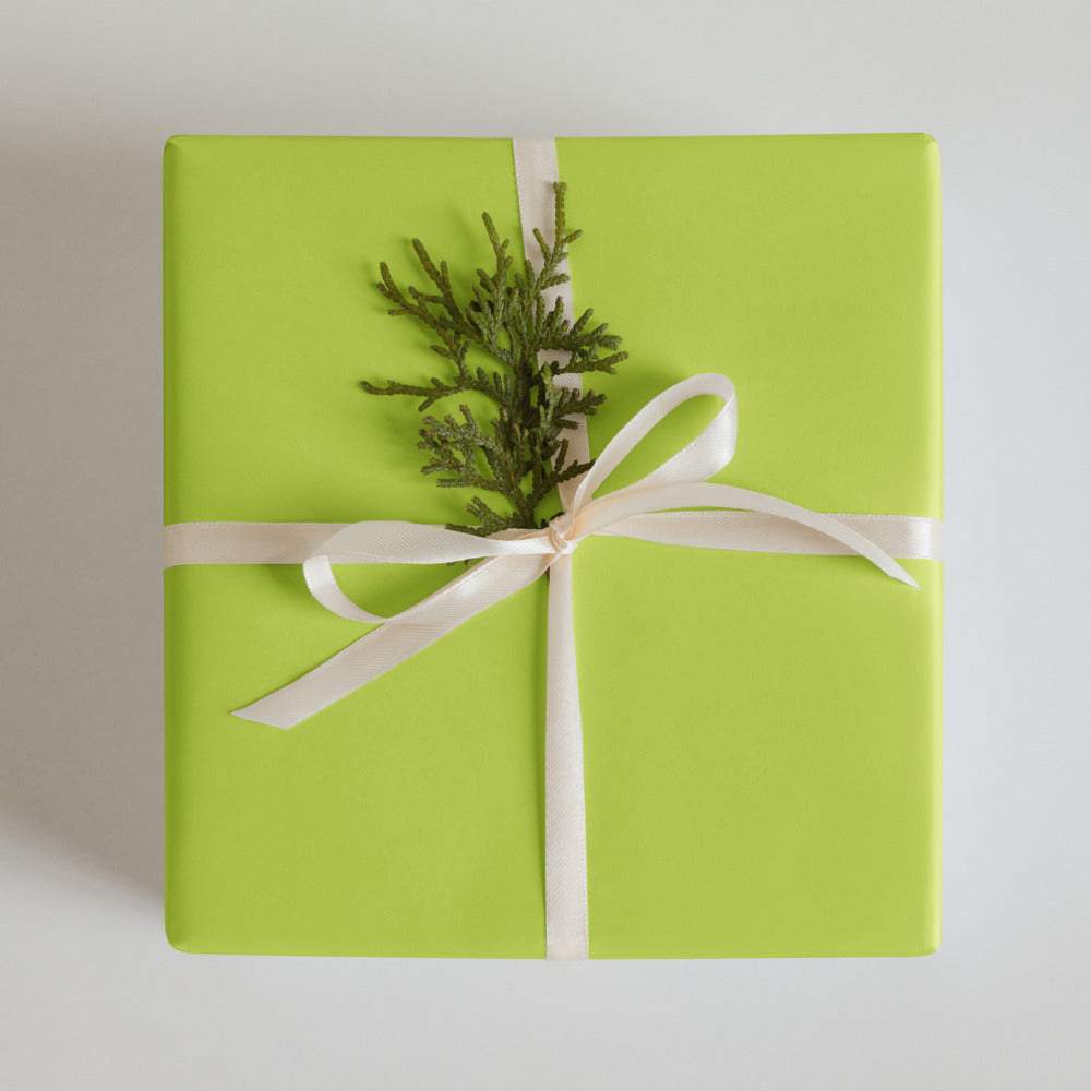 Naughty or Nice Wrapping Paper Set - Lime