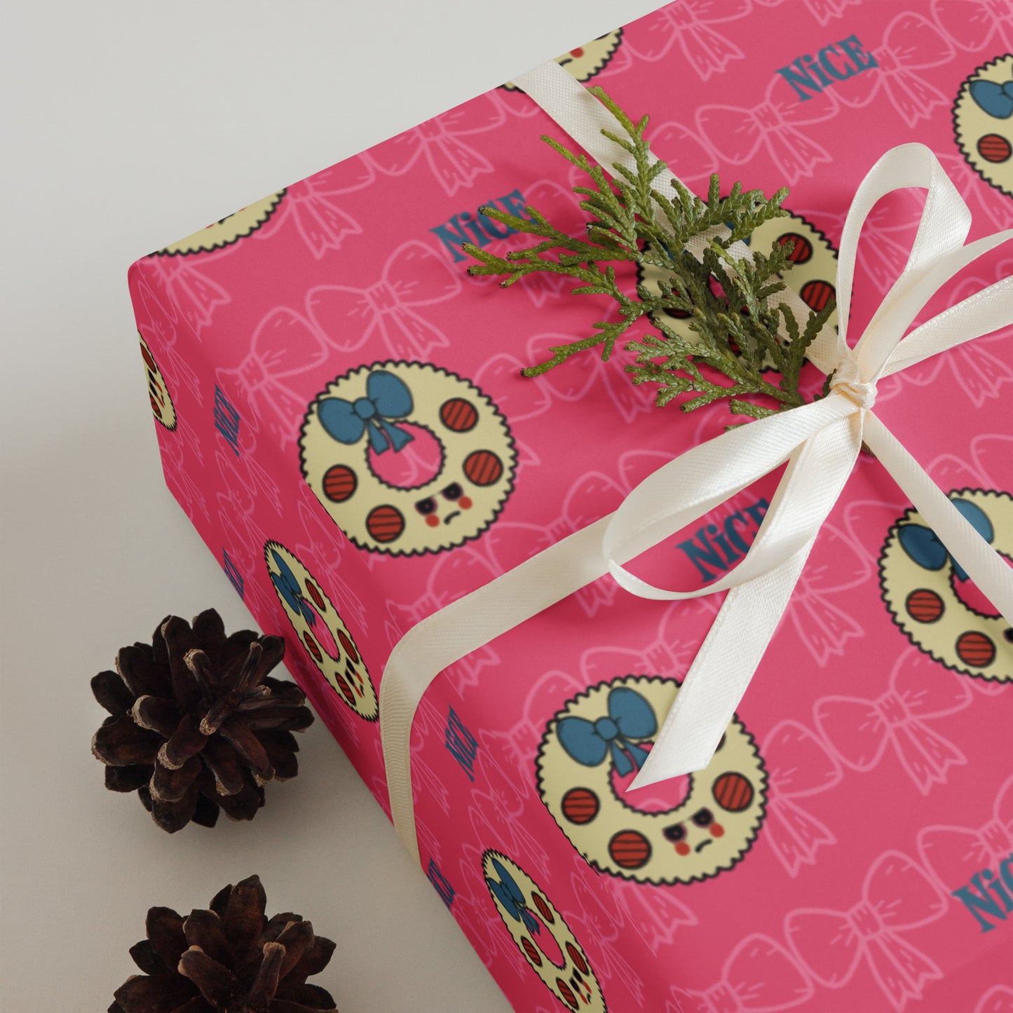 Naughty or Nice Wrapping Paper Set - Pinkberry