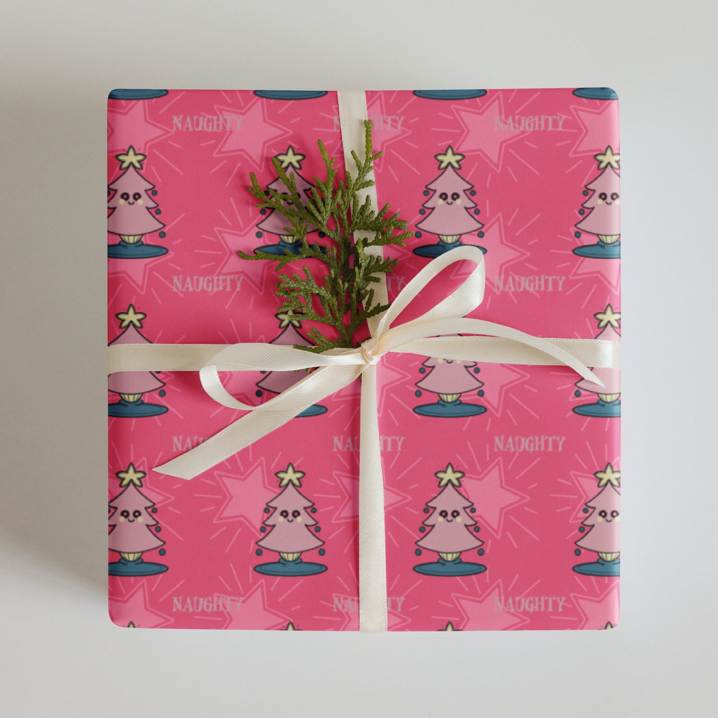 Naughty or Nice Wrapping Paper Set - Pinkberry