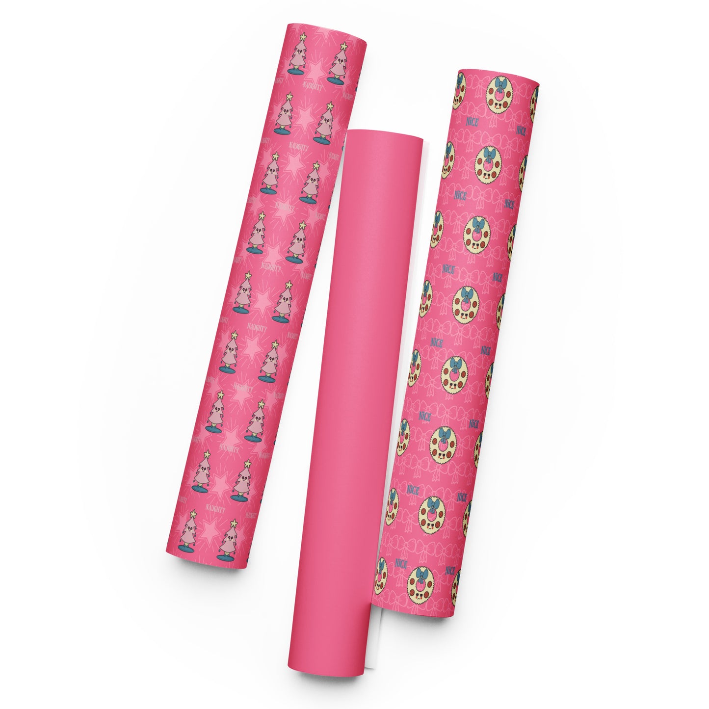 Naughty or Nice Wrapping Paper Set - Pinkberry